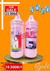 KM Tẩy Thái Okay Hồng 960ml C.Hãng Cty Tem Đỏ (2) - Thùng 19,5( thùng12chai) '