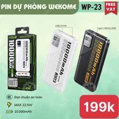 PIN SẠC DỰ PHÒNG WP-23 CHÍNH HÃNG WEKOME  10.000mah MAX 22.5W (14)