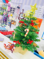 Cây Thông Noel 60cm Kèm Phụ Kiện Đèn Led Mẫu Mới