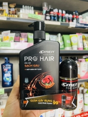 DẦU GỘI X-MEN FRO HAIR SẠCH GÀU + GIÚP GIẢM GÃY RỤNG 350g TẶNG 1 LĂN KM INTENSE