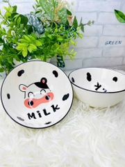 KM CHÉN SỨ ĂN CƠM HÌNH THÚ KUTE (1) (MUA 10 TẶNG 8 MIẾNG RỬA CHÉN MÃ 4371 )