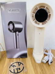 QUẠT CẦM TAY CÓ HIỂN THỊ % PIN CÓ KÈM GIÁ ĐỠ (6) '