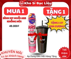(VC M2T1)BÌNH XỊT RUỒI MUỖI ARS HỒNG CHÍNH HÃNG KHÔNG MÙI 600ML
