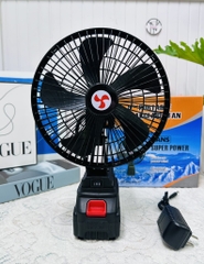 QUẠT TÍCH ĐIỆN LỒNG SẮT CÁNH NHỰA CHÂN PIN PHỔ THÔNG (20)