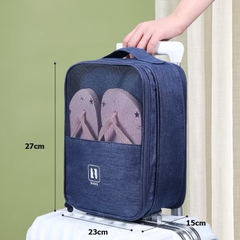 TÚI ĐỰNG GIẦY DÉP DU LỊCH CÓ KHOÁ KÉO 1 NGĂN XỊN (2)