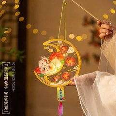 LỒNG ĐÈN TRUNG THU THỎ TRONG SUỐT RÁP ĐƠN GIẢN (5)