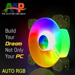 Quạt Fan Lắp Cho PC 12cm Led Auto Tự Chuyển Không Cần HUB (8)