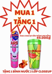 (VC M2T1)BÌNH XỊT RUỒI MUỖI ARS HỒNG CHÍNH HÃNG KHÔNG MÙI 600ML