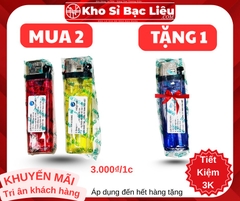 KM QUẸT LỬA CTY HẰNG PHONG LOẠI THƯỜNG (MUA 2 TẶNG 1) (50c giảm 1k/1c)