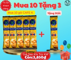 KM GÓI CAFE K LOẠI CÀ PHÊ SỮA CHÍNH HÃNG 17g  (MUA 5 TẶNG 1 MUA 10 TẶNG 3)