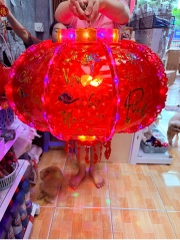 ĐÈN LỒNG ĐIỆN XOAY SIZE 50# ( ĐK 40cm) LOẠI 1 - TẾT