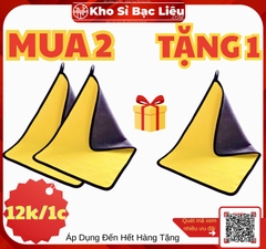 KM Khăn Lau Chùi Xe Siêu Thấm Nước Size LỚN Đại 30x60cm Dầy (1) '