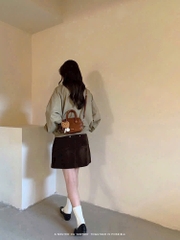 TÚI CHIO NÂU 21CM KÈM GẤU (15)