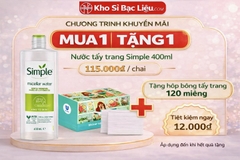 KM NƯỚC TẨY TRANG SIMPLE LỚN 400ML XỊN (10) '