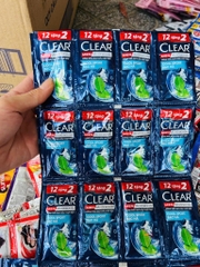 DÂY 14 GÓI DẦU GỘI ĐẦU CLEAR 5g BẠC HÀ XANH DƯƠNG