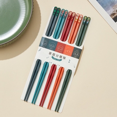 KM Bộ 5 Đôi Đũa Màu Sắc Hàng Nội Địa Loại 1 (2) '