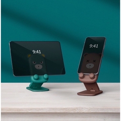 Giá đỡ điện thoại silicon chống trượt hình thú (2) '