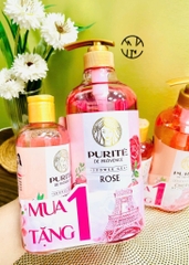 COMBO SỮA TẮM HƯƠNG NƯỚC HOA PURITE 850ML + 250ML (X-MEN)
