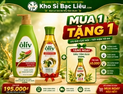DẦU GỘI & XẢ OLIU CHẮC KHOẺ BB, NN GÃY RỤNG 650ML TẶNG SỮA TẮM OLIU 250ML