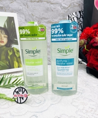KM NƯỚC TẨY TRANG SIMPLE LỚN 400ML XỊN (10) '