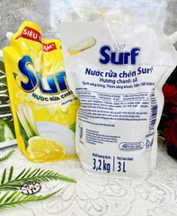 TÚI NƯỚC RỬA CHÉN SURF 3.2kg HƯƠNG CHANH SẢ CHÍNH HÃNG ( Ko áp dụng cho giảm 10%) (4) '
