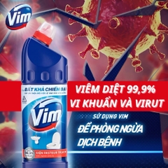 CHAI TẨY RỬA BỒN CẦU NHÀ TẮM VIM 880ml XANH BIỂN (Ko áp dụng giảm 10%)