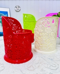 ỐNG ĐỰNG MUỖNG ĐŨA HOA HỒNG (1)