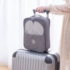 TÚI ĐỰNG GIẦY DÉP DU LỊCH CÓ KHOÁ KÉO 1 NGĂN XỊN (2)