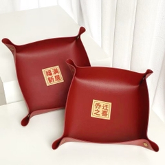 Dĩa Da Đựng Bánh Mứt Hạt Dưa (Ko Ck)