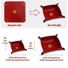 Dĩa Da Đựng Bánh Mứt Hạt Dưa (Ko Ck)
