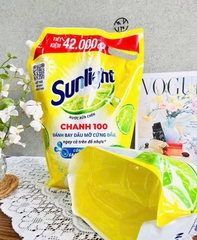 Túi Nước Rửa Chén SUNLIGHT 3,1Kg CHANH 100 Chính Hãng (Ko áp dụng giảm 10%) (4)