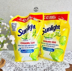 Túi Nước Rửa Chén SUNLIGHT 3,1Kg CHANH 100 Chính Hãng (Ko áp dụng giảm 10%) (4)