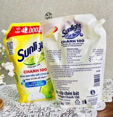 Túi Nước Rửa Chén SUNLIGHT 3,1Kg CHANH 100 Chính Hãng (Ko áp dụng giảm 10%) (4)