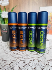 XỊT THƠM TOÀN THÂN, XỊT KHỬ MÙI X-MEN 12H (WOOD - FIRE) 140ml