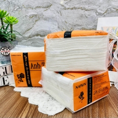 GIẤY VUÔNG, KHĂN GIẤY ANH THƯ BỊT CAM (1) (thùng 50gói)