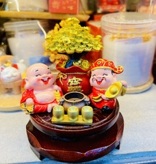 BỘ 6 MÓN TƯỢNG THẦN TÀI CÂY TIỀN VÀNG, LƯ CHUN VÀ ĐẾ, PHONG THUỶ TÀI LỘC MAY MẮN (10)