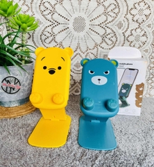 Giá đỡ điện thoại silicon chống trượt hình thú (2) '