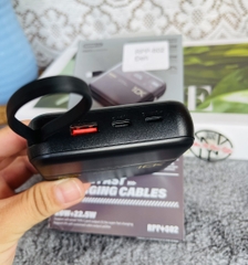 PIN SẠC NHANH 22.5W REMAX RPP-602 10.000MAH DỰ PHÒNG KÈM CÁP LIỀN PIN, TRONG SUỐT LỘ MẠCH CHÍNH HÃNG LOẠI 1 (25) '