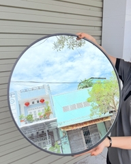 Gương tròn dán tường 50cm. Gương thuỷ tinh hình ảnh sắc nét sáng (10)