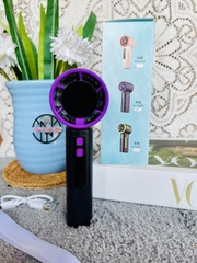 QUẠT CẦM TAY MINI S17 CÓ LED HIỂN THỊ % pin (10)