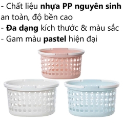 GIỎ 2 QUAI ELIP SIZE VỪA VIỆT NHẬT (3205) (26x20x15cm)