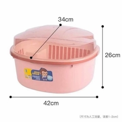 RỔ ÚP CHÉN CÓ NẮP ĐẬY TRONG SUỐT (7)