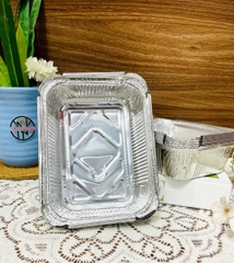 Set 10 Khay Bạc Chữ Nhật Lót Nồi Chiên 700ml (1)