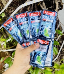 DÂY 14 GÓI DẦU GỘI ĐẦU CLEAR 5g BẠC HÀ XANH DƯƠNG