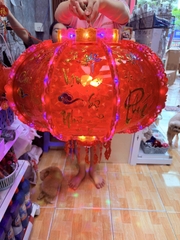 ĐÈN LỒNG ĐIỆN XOAY SIZE 100# ( ĐK 59cm) LOẠI 1 - TẾT