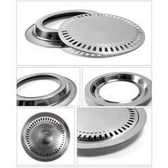Đĩa Nướng Ngoài Trời Bằng Thép Không Gỉ Kiểu Hàn Quốc (4)