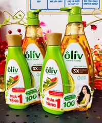 DẦU TẮM OLIU DƯỠNG ẨM 3X 650ML TẶNG DẦU GỘI OLIU 250ML