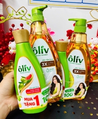 DẦU TẮM OLIU DƯỠNG ẨM 3X 650ML TẶNG DẦU GỘI OLIU 250ML