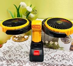 QUẠT TÍCH ĐIỆN ĐÔI DÙNG PIN MÁY KHOAN PHỔ THÔNG LOẠI XỊN CÓ LỖ CẮM SẠC TRỰC TIẾP (30)