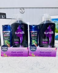 CHAI DẦU GỘI SUNSILK 650g ÓNG MƯỢT RẠNG NGỜI - MƯỢT DIỆU KÌ CHÍNH HÃNG - Tặng Kèm 1 Clear Men ( Ko áp dụng cho giảm 10%)